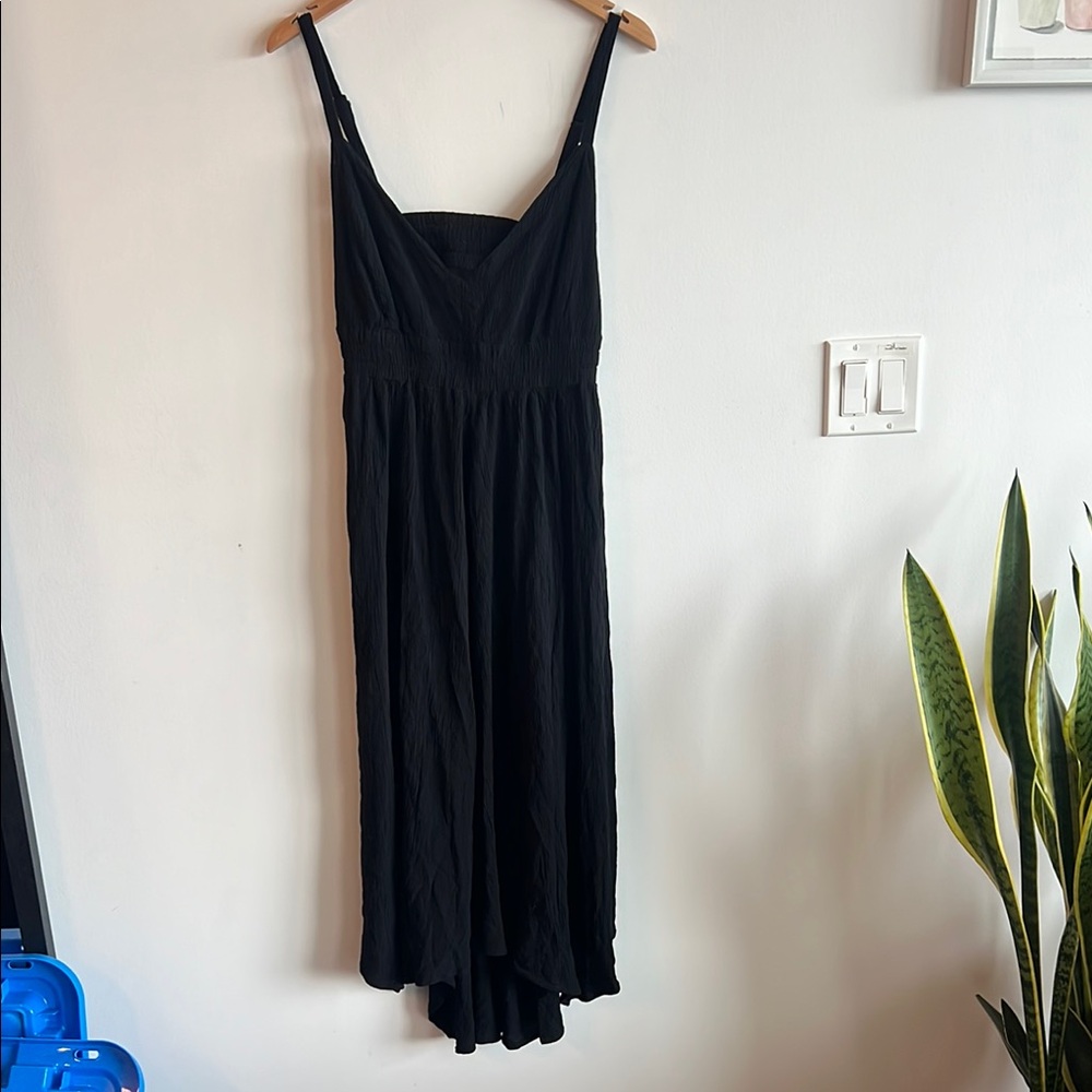 Old Navy Black Sleeveless High Low Sundress